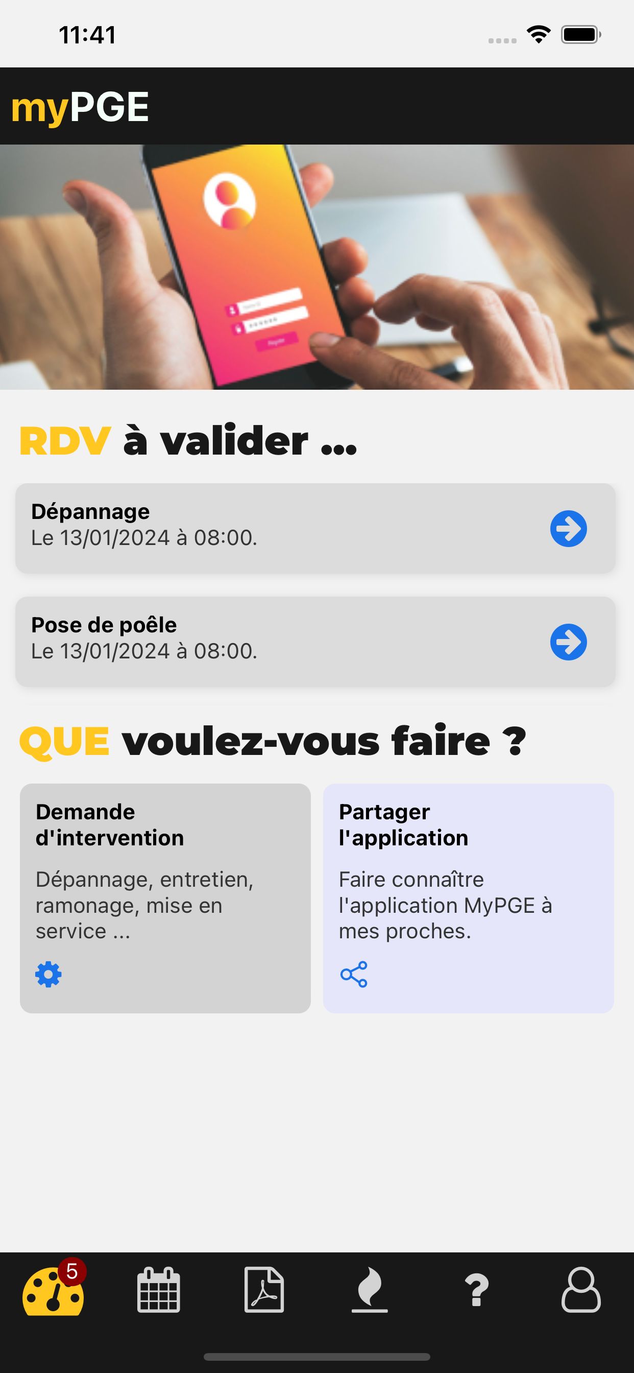 Appli mobile